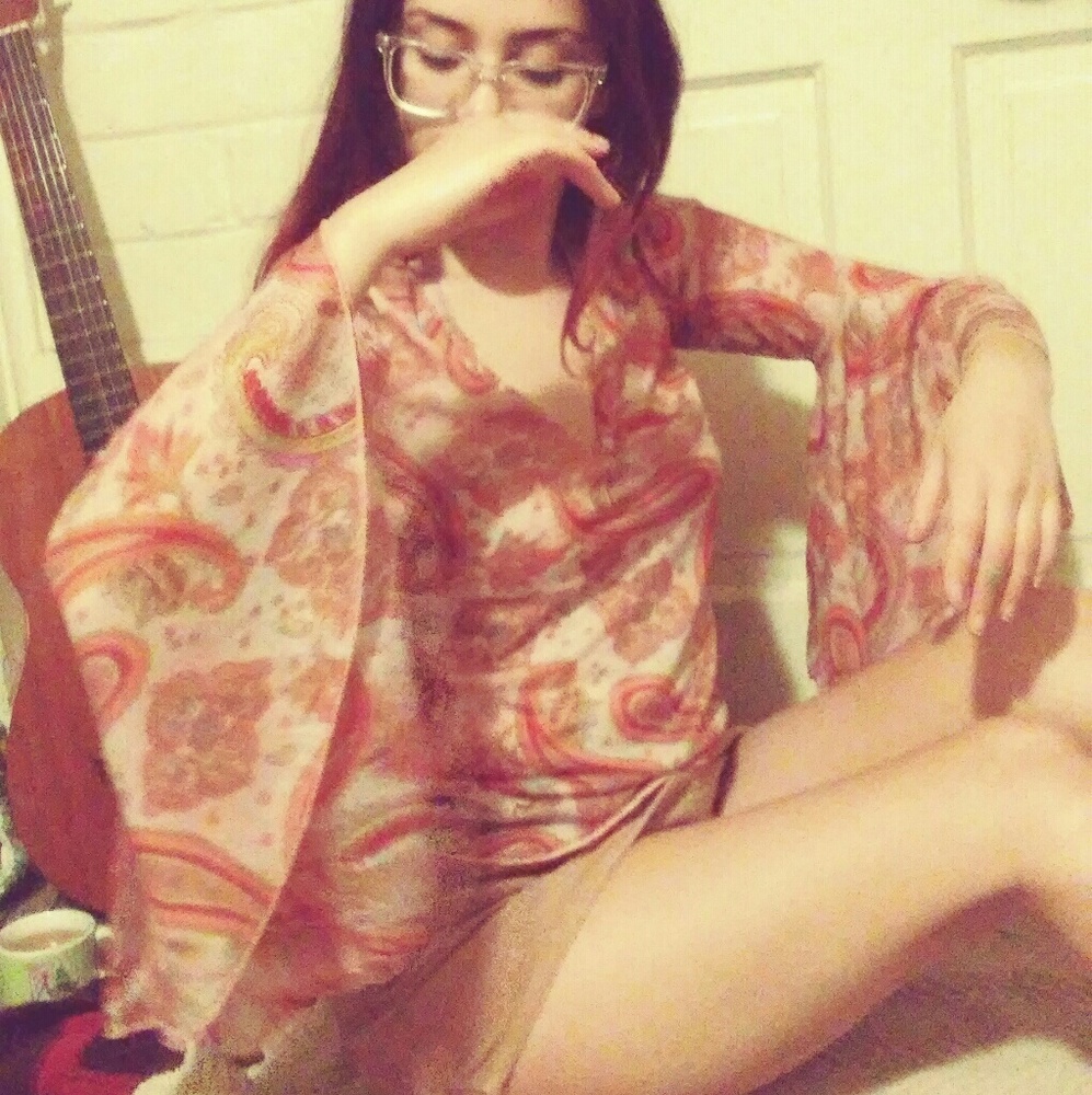 Paisley Bell Sleeve Blouse